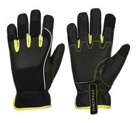 Portwest PW3 Tradesman Work Gloves Black / Yellow M Pack of 1