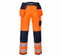 Portwest PW3 Vision Hi-Vis Holster/Kneepad Pocket Work Trousers Class 2 - T501 R