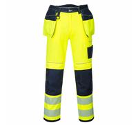 Portwest PW3 Vision Hi-Vis Holster/Kneepad Pocket Work Trousers Class 2 - T501 R