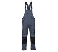 Portwest PW3 Work Bib and Brace, Size: XXL, Colour: Zoom Grey/Black, PW346ZBRXXL
