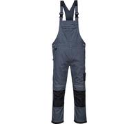 Portwest PW3 Work Bib and Brace Zoom Grey / Black 2XL