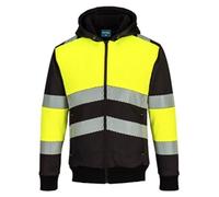 Portwest PW3 Zipped Class 1 Winter Hoodie L Yellow/Blk