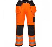 Portwest PW306 PW3 Hi-Vis Stretch Holster Pocket Trousers Orange/Black 40" 31"