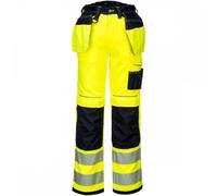 Portwest PW306 PW3 Hi-Vis Stretch Holster Pocket Trousers Yellow/Black 42" 31"