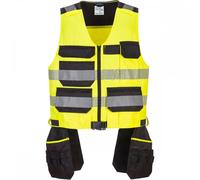 Portwest PW308 PW3 Class 1 Tool Vest Yellow/Black Size: M Colour: Yell M