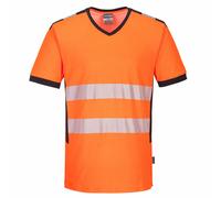 Portwest PW310 PW3 Hi-Vis V-Neck T-Shirt Durable Comfort Breathable Lightweight