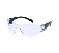 Portwest PW32 Wrap Around Safety Glasses Anti-Scratch Coating Flexible Arms | Clear, One Size, EN 166, EN 170, EN 172, CE Certified, UKCA, Unisex Fit, Lightweight UV Protection, Side Protection
