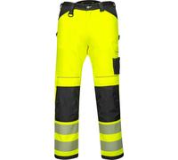Portwest PW34 Hi Vis Work Trousers Yellow / Black 32" 29"