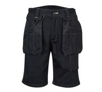 Portwest PW345 PW3 Holster Work Shorts Polycotton Hammer Loop UV Protection