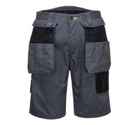 Portwest PW345 PW3 Holster Work Shorts Polycotton Hammer Loop UV Protection