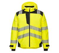 Portwest PW360 Men's Premium Hi Vis Reflective Waterproof Safety Jacket Yellow/Black, Medium
