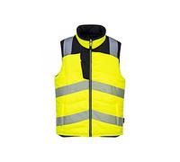 Portwest PW374 PW3 Hi-Vis Reversible Bodywarmer Fully Lined Stain Resistant