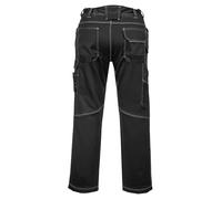 Portwest PW380 PW3 Women's Stretch Work Trousers 2 Back Pockets Lightweight | Black, 38 Waist, EN 14404, Regular Fit, Handy Waistband D Ring, Reinforced Panels, Adjustable Hem, Ferrous Free, Workwear