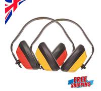 PORTWEST PW40 CLASSIC EAR DEFENDERS RED AND YELLOW EAR PROTECTION HEADSET