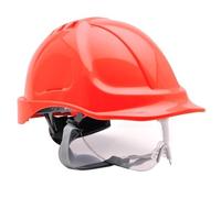 Portwest Endurance Safety Helmet and Visor Red