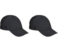 Portwest PW59 Safety Bump Cap ABS EVA Impact Protection Long Peak Ventilated Adjustable Hook Loop Work Cap EN 812 CE UKCA Certified Lightweight Head Protection for Men, Navy, One Size (Pack of 2)
