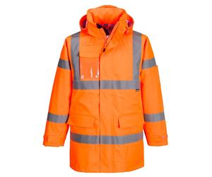 Portwest Rain Jacket Hi Vis Extreme Waterproof Lightweight Durable Comfort S599
