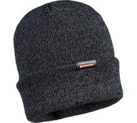 Portwest Reflective Knit Insulatex Lined Beanie Hat Black One Size