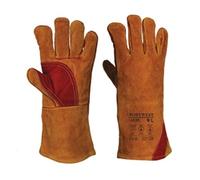 Portwest Reinforced Welding Gauntlet 3XL Brown (Pack of 6)
