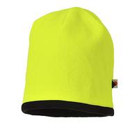 Portwest Reversible Hi Vis Beanie Hat Yellow / Black One Size