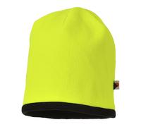 Portwest Reversible Hi Vis Beanie Hat Yellow / Black One Size