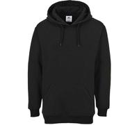 Portwest B302 Roma Hoodie Soft Durable Workwear Pullover with Kangaroo Pocket 40+ UPF Sun Protection Comfortable Fit for Casual Corporate and Industrial Use, Black, XXXL