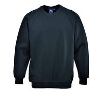 Portwest Roma Sweatshirt, Size: M, Colour: Black, B300BKRM