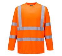 Portwest S178 Hi-Vis T-Shirt Long Sleeve Moisture Wicking Taped Neck Seam
