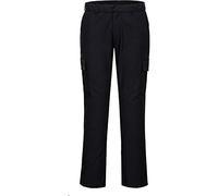 Portwest Stretch Slim Combat Trousers Black Waist: 32" Inside Leg 32" 31"
