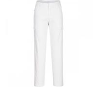 Portwest Womens Stretch Cargo Trousers White 40" 31"