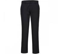 Portwest S235 WX2 Eco Womens Stretch Slim Chino Trousers Black Waist: 32" 29"