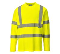 Portwest S278 Hi Vis Long Sleeved Comfortable Reflective Tape Safety T-Shirt