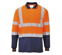 Portwest Two-Tone Long Sleeved Polo