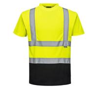 Portwest S378 Hi-Vis Contrast Short Sleeve T-Shirt Reflective