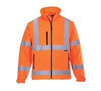 Portwest Hi-Vis Softshell 3 Layer 2 in 1 Jacket/Bodywarmer - S428