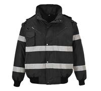 Portwest S435 Iona 4-in-1 Bomber Jacket Stud Front Opening Double PU Coated