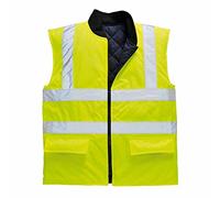 Portwest S469 Hi-Vis Reversible Bodywarmer Machine Washable Stain Resistant