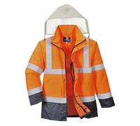 Portwest S471 Hi-Vis 4-in-1 Contrast Traffic Jacket Long Sleeve Waterproof