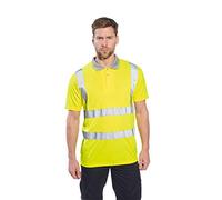 Portwest S477 Breathable Reflective Hi-Vis Polo Shirt S/S Yellow, 7X-Large
