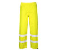 Portwest S480 Hi-Vis Rain Traffic Trousers Stain Resistant Drawstring Waist