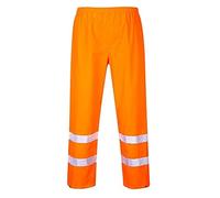 Portwest S480 Hi-Vis Rain Traffic Trousers Stain Resistant Drawstring Waist