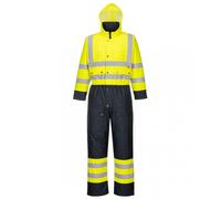 Portwest S485 Hi-Vis Contrast Winter Coverall | Waterproof | Quilted Liner
