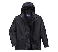 Portwest S507 Argo 3-in-1 Jacket Long Sleeve Waterproof Interactive Fleece | Black, 3X Large, EN 343 Class 3:2, EN 342, Secure Fit, Internal Chest Pocket, Phone Pocket, Two-Way Zip, Breathable Fabric