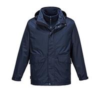 Portwest S507 Argo 3-in-1 Jacket Long Sleeve Waterproof Interactive Fleece | Navy, Medium, EN 343 Class 3:2, EN 342, Regular Fit, Internal Chest Pocket, Phone Pocket, Two-Way Zip, Breathable Fabric
