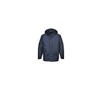 Portwest S530 Arbroath Winter Jacket Multi Pocket Long Sleeve Waterproof | Navy, X Large, EN 343 Class 3:3, Secure and Comfortable Fit, Fleece Lining, Drawcord Hood and Hem, Taped Seams, Corporate