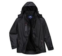 Portwest Outcoach Jacket Waterproof Coat Hooded Outdoor Parka Rain Workwear S555