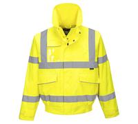 Portwest S591 Extreme Hi-Vis Bomber Jacket Waterproof Windproof Warm Yellow Coat