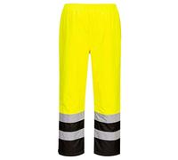 Portwest S598 Hi Vis Winter Trousers Waterproof Insulated Breathable Work Pants Reflective Tape Thermal Lining Elasticated Waist Secure Fit Certified Protection