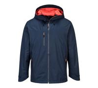 Portwest S600 Men's KX3 Waterproof Rain Jacket - Lightweight Shell Jacket with Hood Black, 3X-Large
