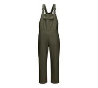 Portwest S653 Flexatex Chem Bib and Brace Chemical Resistant Waterproof Work Safety Overalls Polyester Tricot Knit PU Coated Antifungal Treatment Wipe Clean Adjustable Straps, Forest Nights, Small